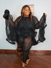 Oversized Sheer High-low Exaggerated Top