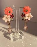 Enchanted Bloom Crystal Drop Earrings