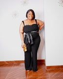 Midnight Muse Plus Size Black Wide Leg Jumpsuit