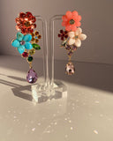 Enchanted Bloom Crystal Drop Earrings