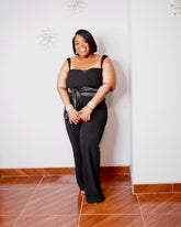 Midnight Muse Plus Size Black Wide Leg Jumpsuit