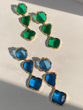 Gold Trimmed Shapes Earrings