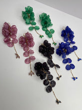 Triple Colored Flower Earrings