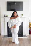 Off the Shoulder Ruffle Jumpsuit