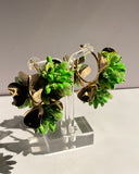 Flower Hoop Earrings