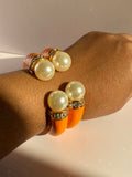 Pearl Royale Statement Cuff Bracelet