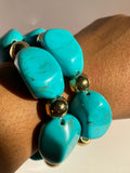 Golden Tide Statement Stone Bracelet