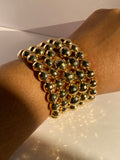 Disco Luxe Metallic Beaded Bracelet Stack