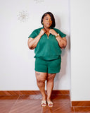Everyday Luxe Zip Short Set