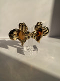 Stone Flower Earrings