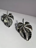 Silver & Gold Leaf Earrings