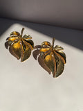 Silver & Gold Leaf Earrings