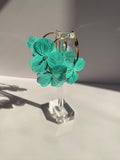 Small Flower Hoop Earrings